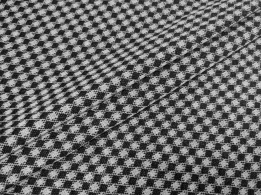 Трикотаж вискозный ромб клетка, черный с серым - интернет-магазин tkani-atlas.com.ua